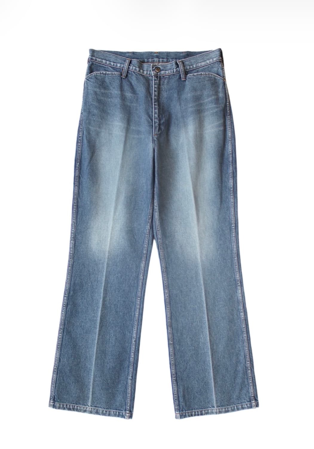 [32] 캐피탈 14 온즈 데님 5P 프리스코 센터 플리츠 프로세싱 상품이미지10