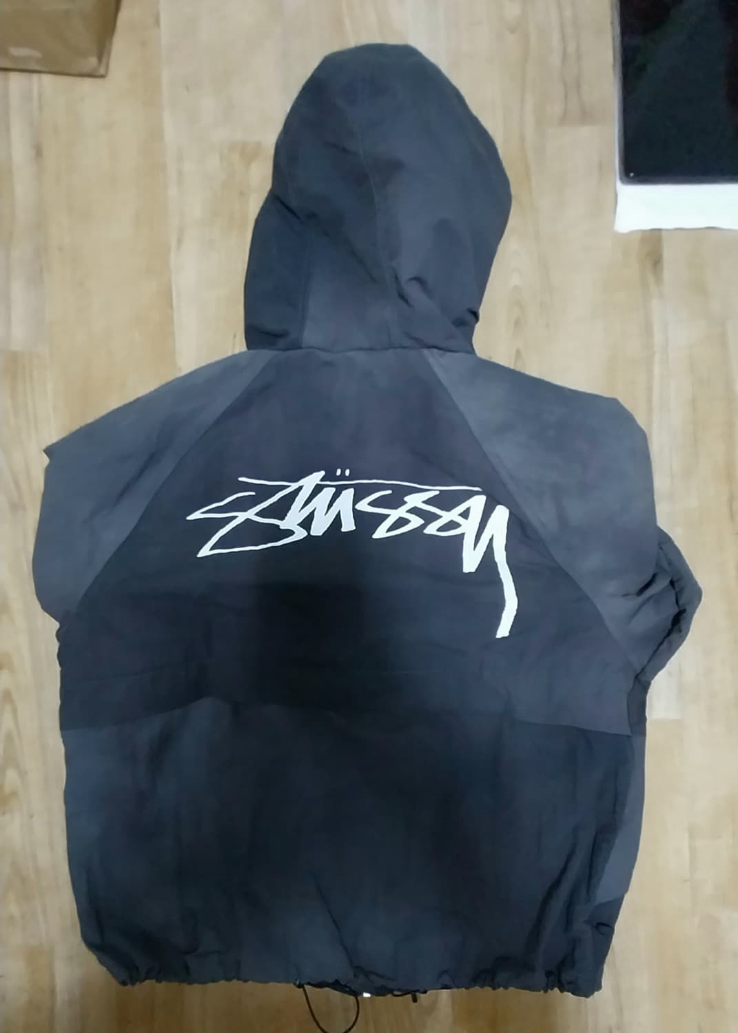 스투시 웨이브 다이 비치 쉘 자켓 블랙 (바람막이 M) 상품이미지2