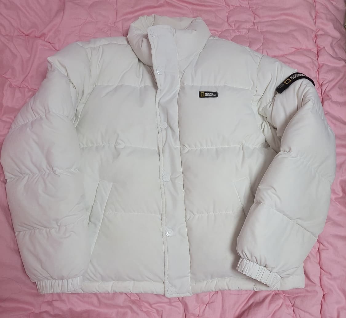 급처상태양호!내셔널지오그래픽 오리털 다운 숏패딩 점퍼 구찌,발렌시아가느낌 상품이미지2