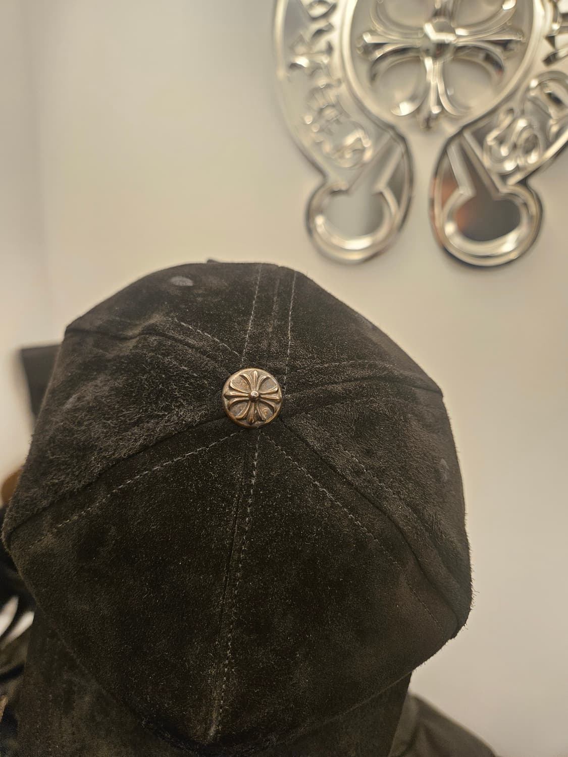 크롬하츠 정품 스웨이드 모자 캡 신형. 상품이미지2