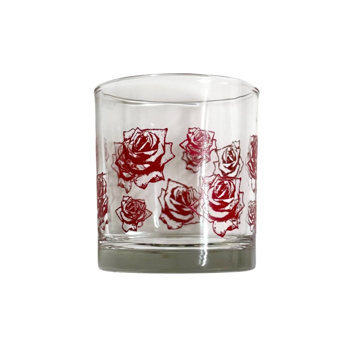 70s 장미 프린트 글라스 컵 (RED) 상품이미지4