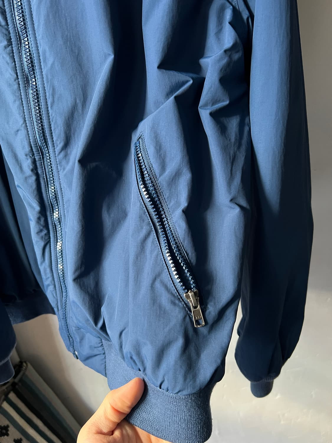 [L]엘엘빈 USA 플리스 라이닝 네이비 웜업 자켓 상품이미지4