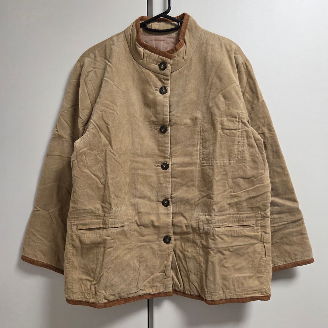 일본 빈티지 스웨이드 퀄팅 워크자켓 L(100) 상품이미지1