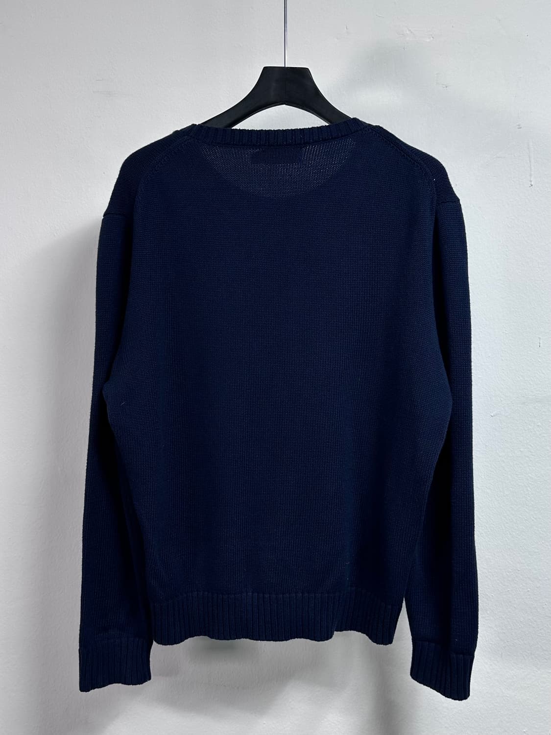 폴로 랄프로렌 네이비 코튼 라운드 니트 (on.479) 상품이미지3