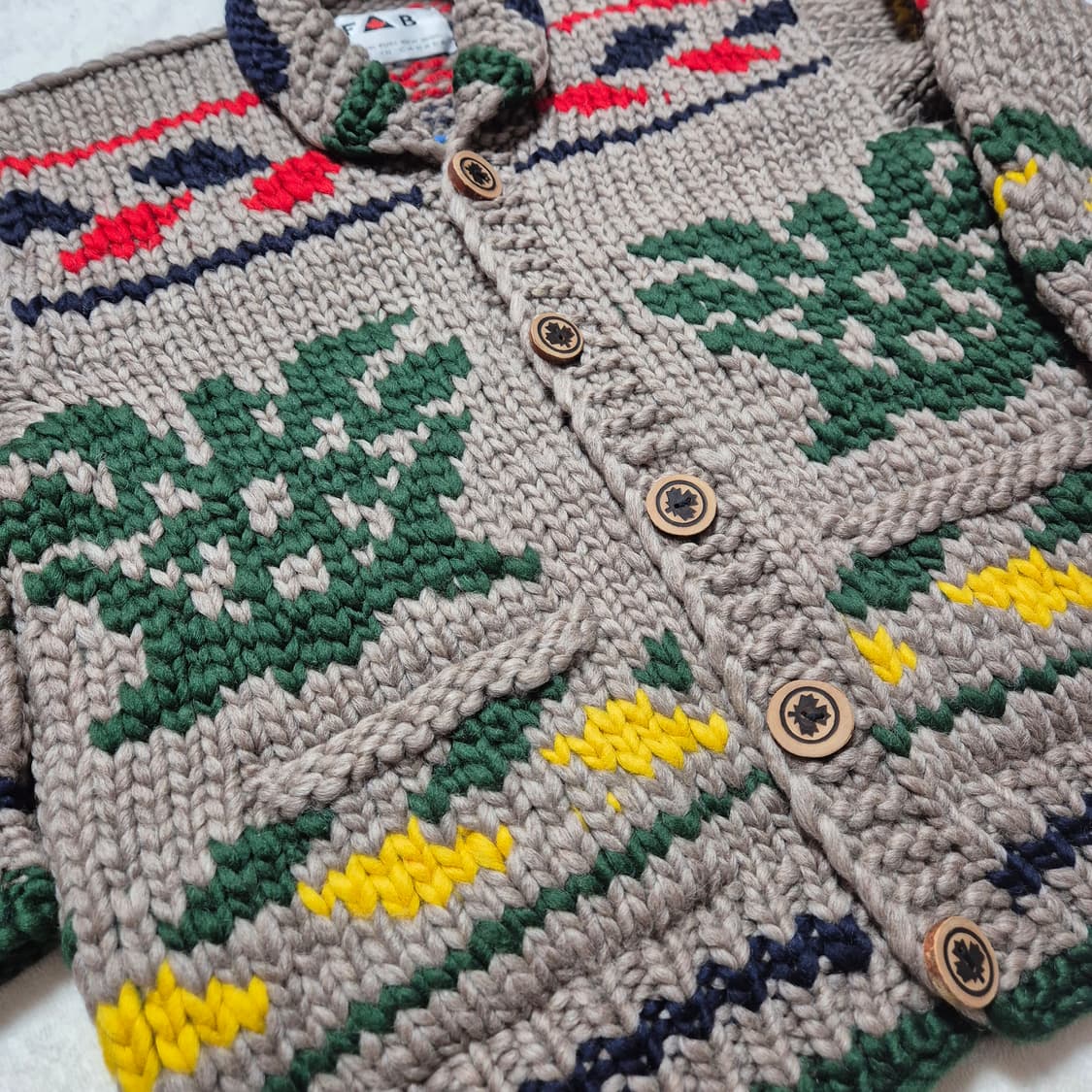 FAB 캐나다 컬러 코위찬 인디언 패턴 헤비울 M 상품이미지4