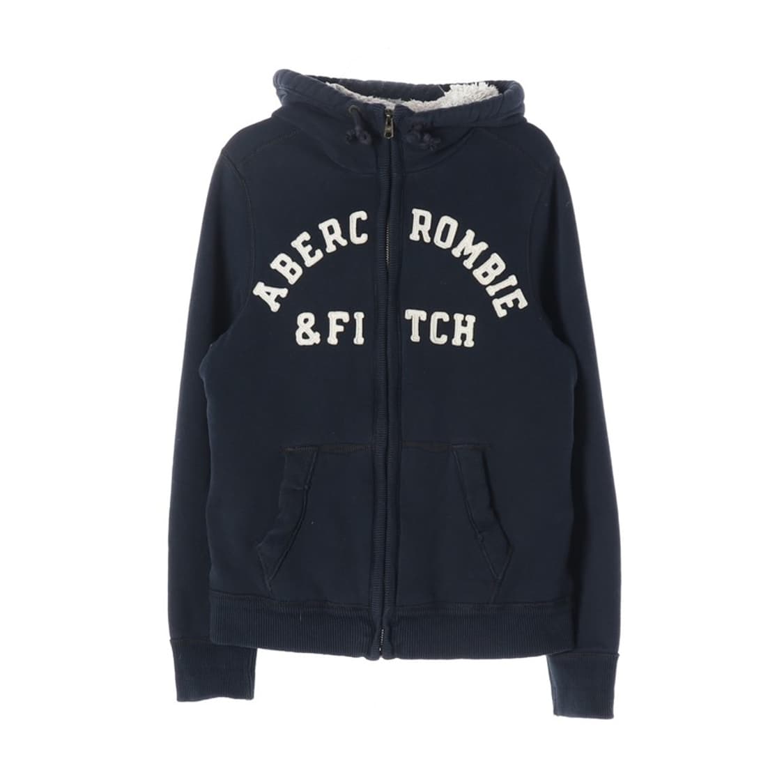 아베크롬비 앤 피치 빅로고 양털 안감 후드집업 L 상품이미지1