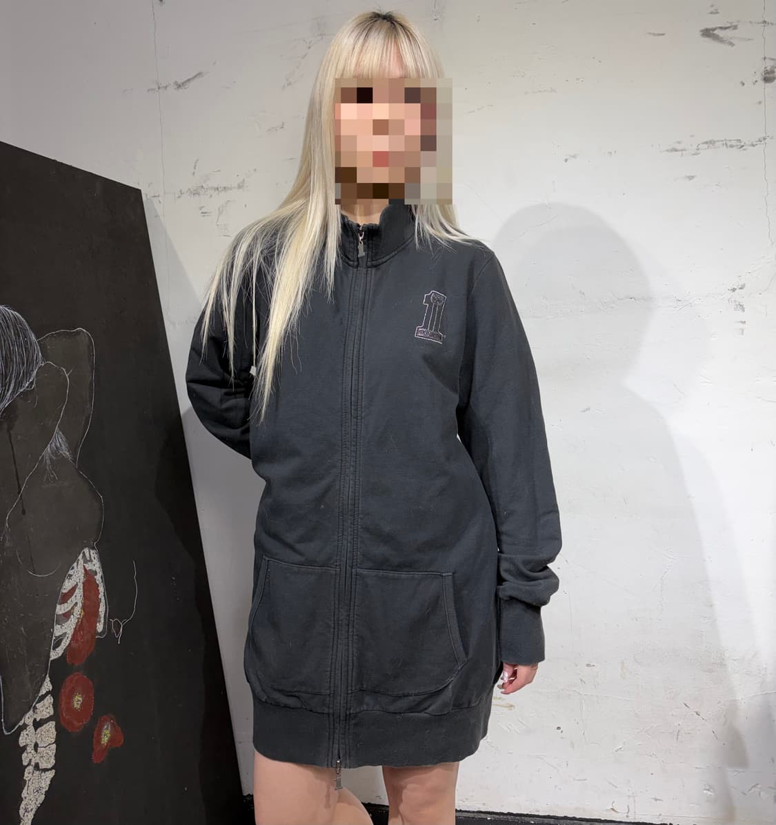 할리데이비슨 롱 후드 집업 XL 상품이미지5
