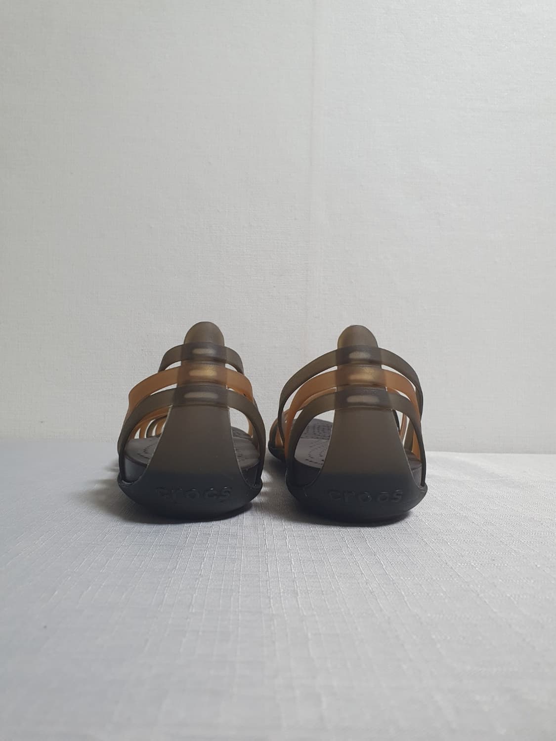크록스 후라체 플랫 에스프레쏘 브라운 스트랩샌들 브론즈 250mm 상품이미지5