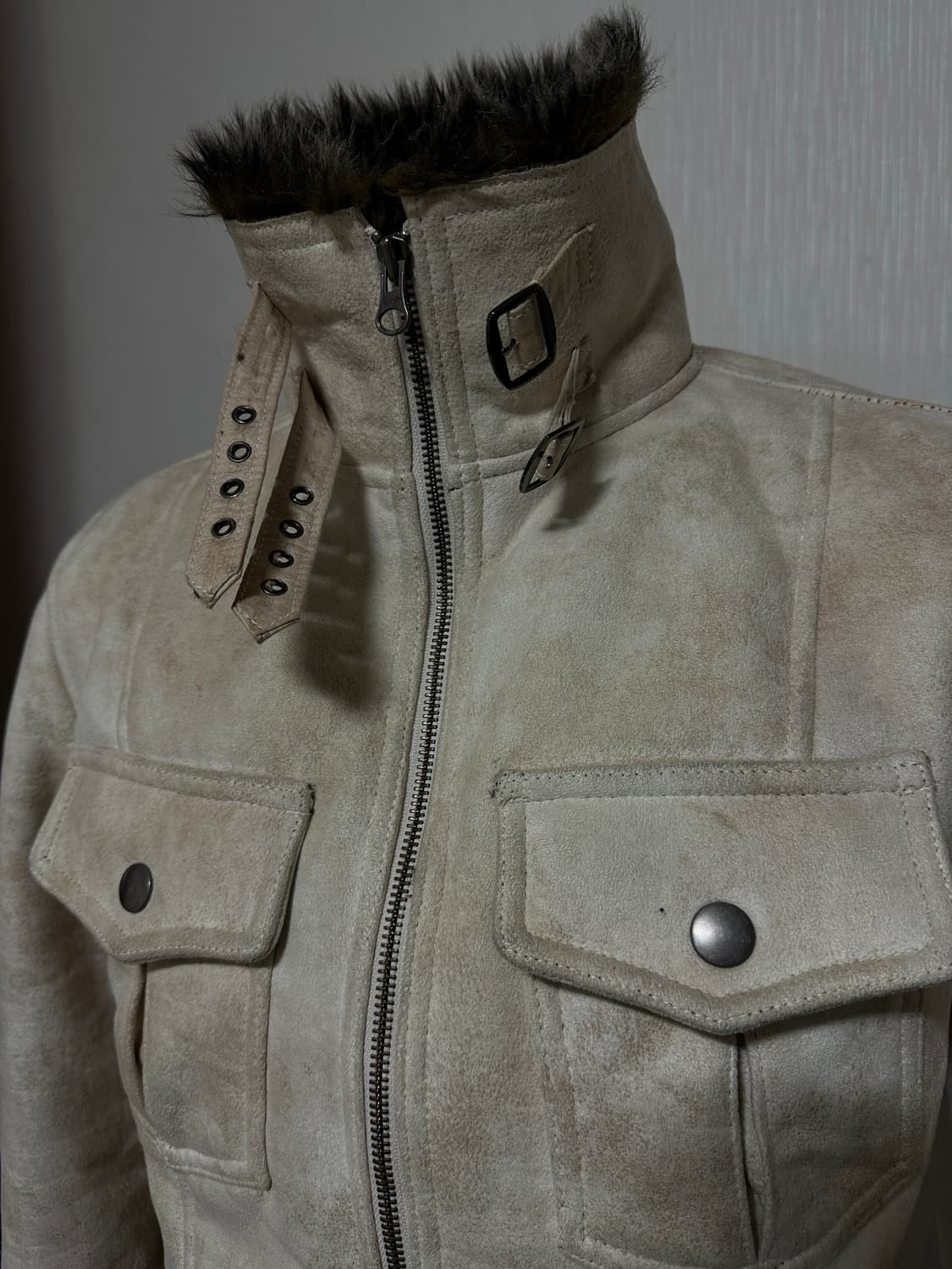 Semantic design 00s ivory trimming fur j 상품이미지5