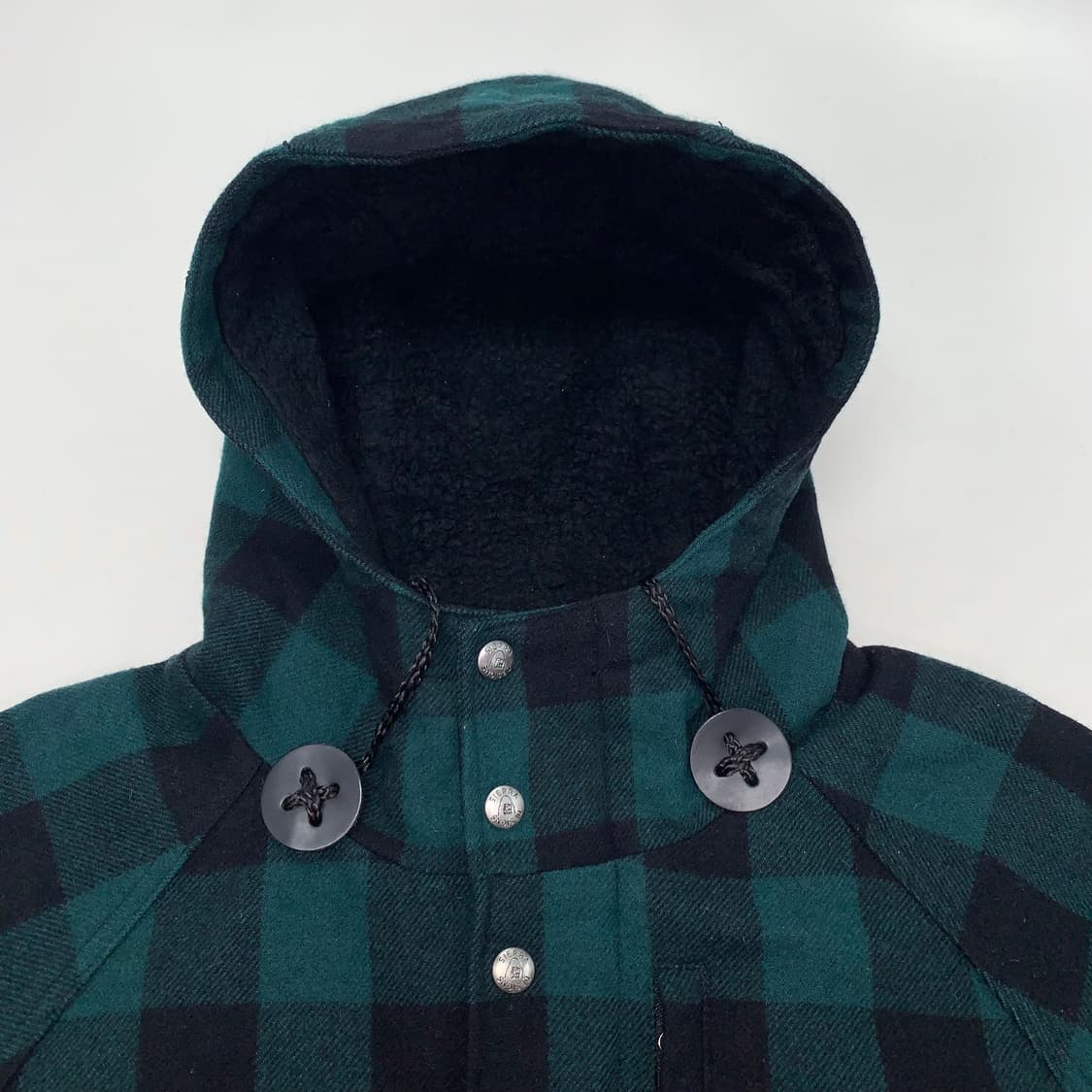 시에라디자인 타탄체크 울 후드자켓 (M) 상품이미지5