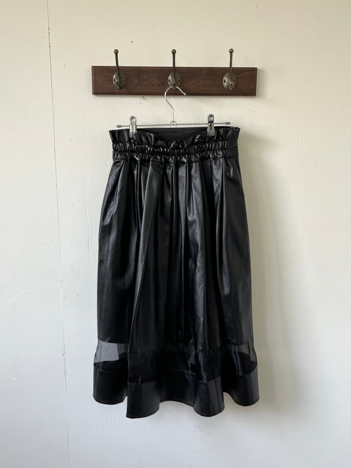 juniowwret 페이크 레더 스커트 상품이미지3