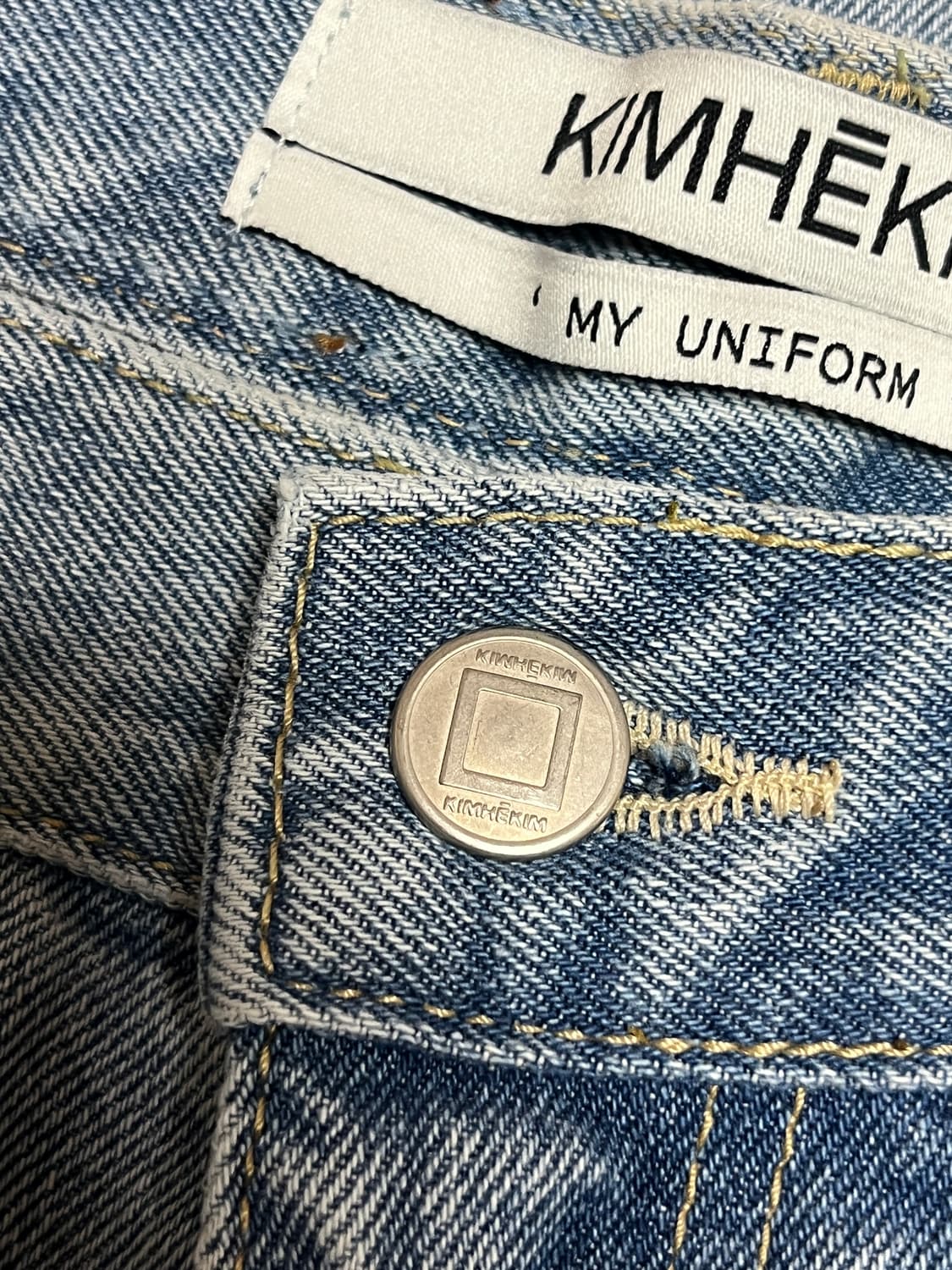 KIMHEKIM 킴해킴 하트 데님 와이드 팬츠 상품이미지6