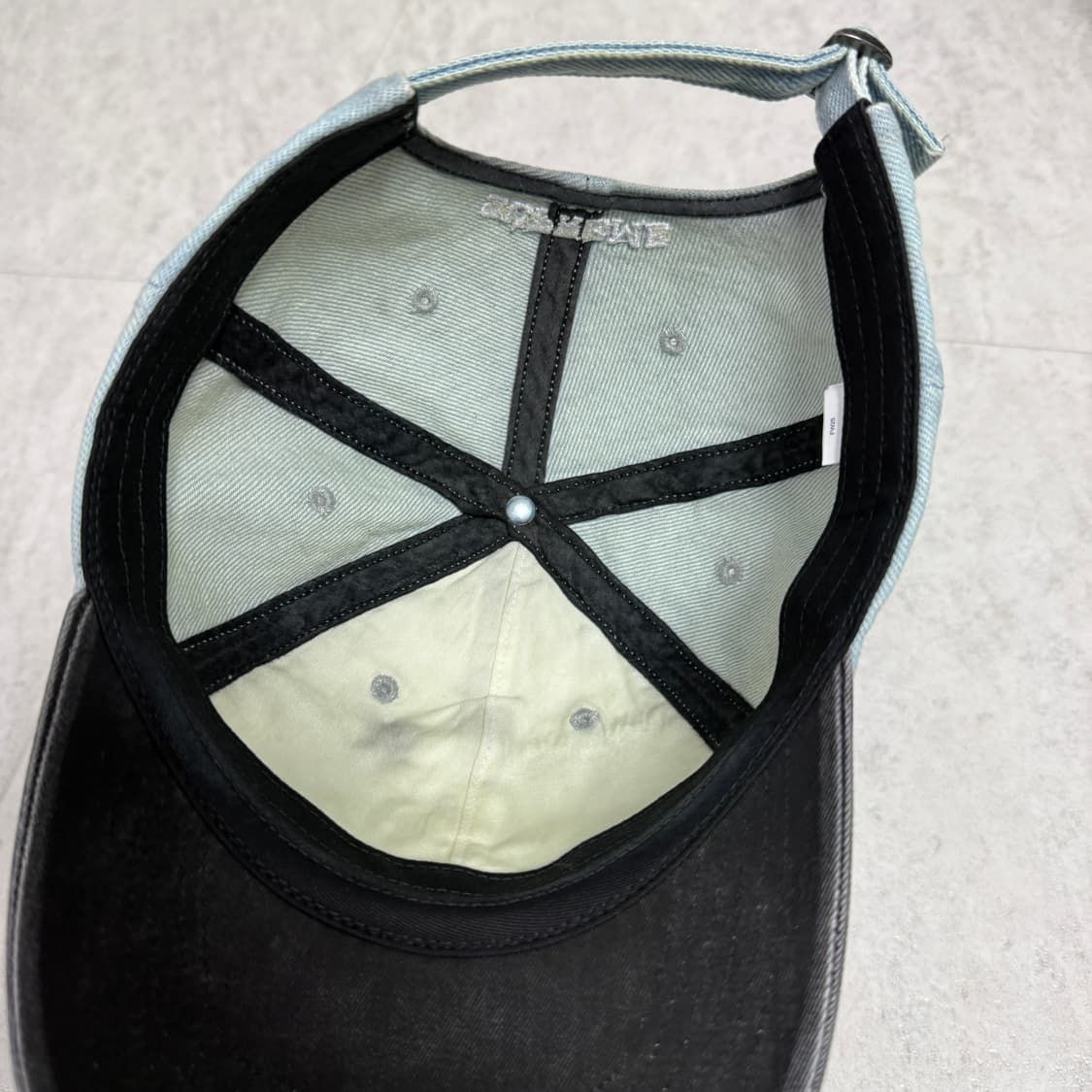 슈프림 볼캡 피그먼트 코티드 투톤 S 로고 6-패널 데님 - 25FW 상품이미지5