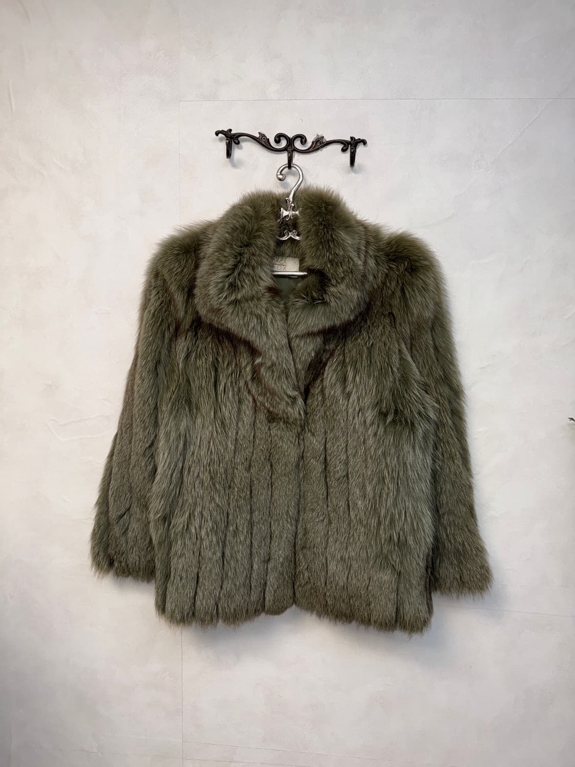 SAGA FOX mixed khaki brown fox fur coat  상품이미지1