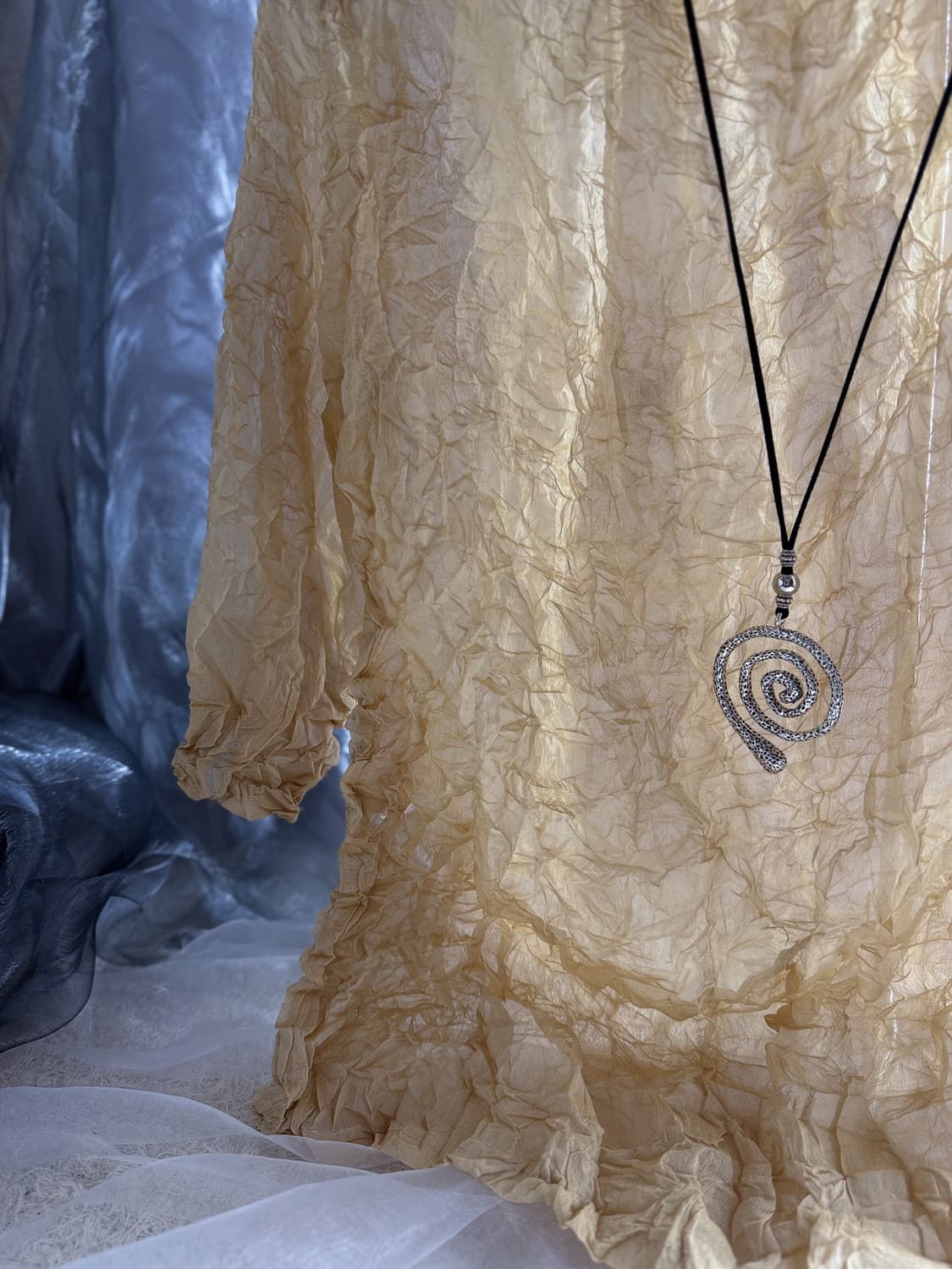 Half Neck Seersucker Top 0236 상품이미지5