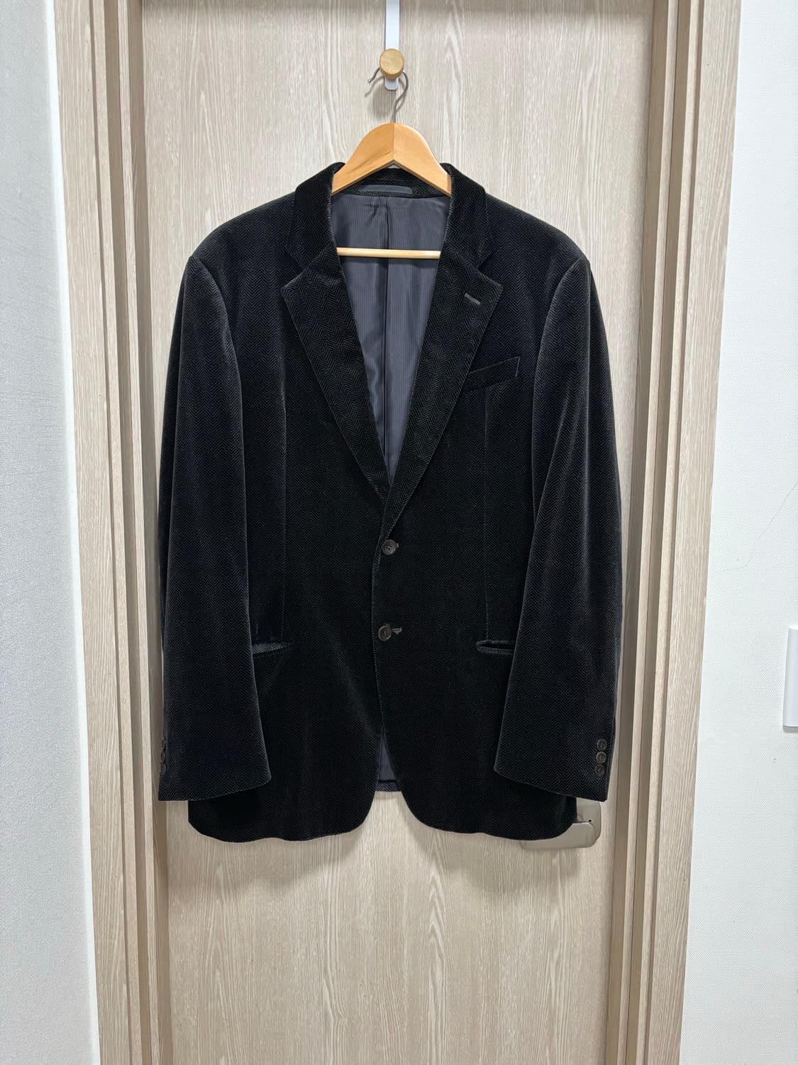 아르마니 꼴레지오니 헤링본 자켓52R(105)/블랙그레이 상품이미지1