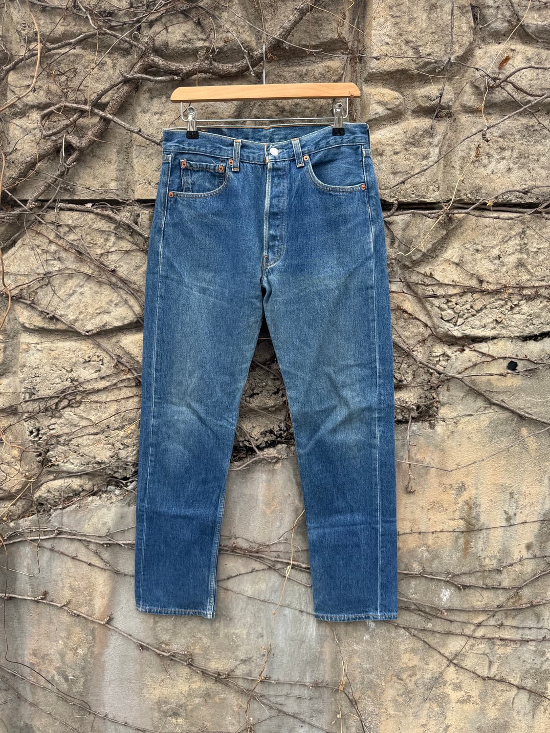 90s 리바이스 빈티지 501 워싱 데님 팬츠 31 상품이미지1
