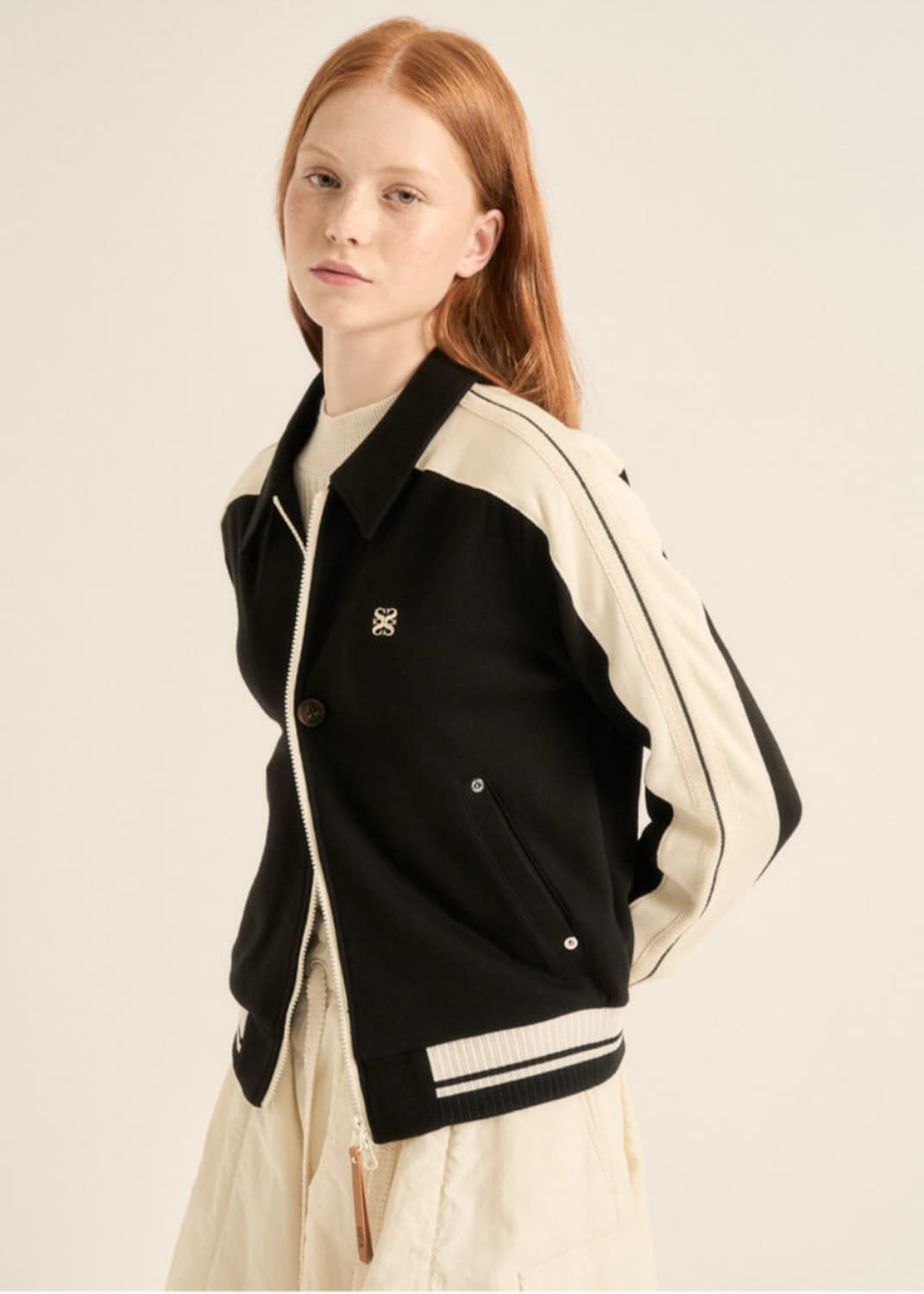 세터 테디자켓 봄버 카라 트랙집업 블랙 S사이즈 상품이미지9