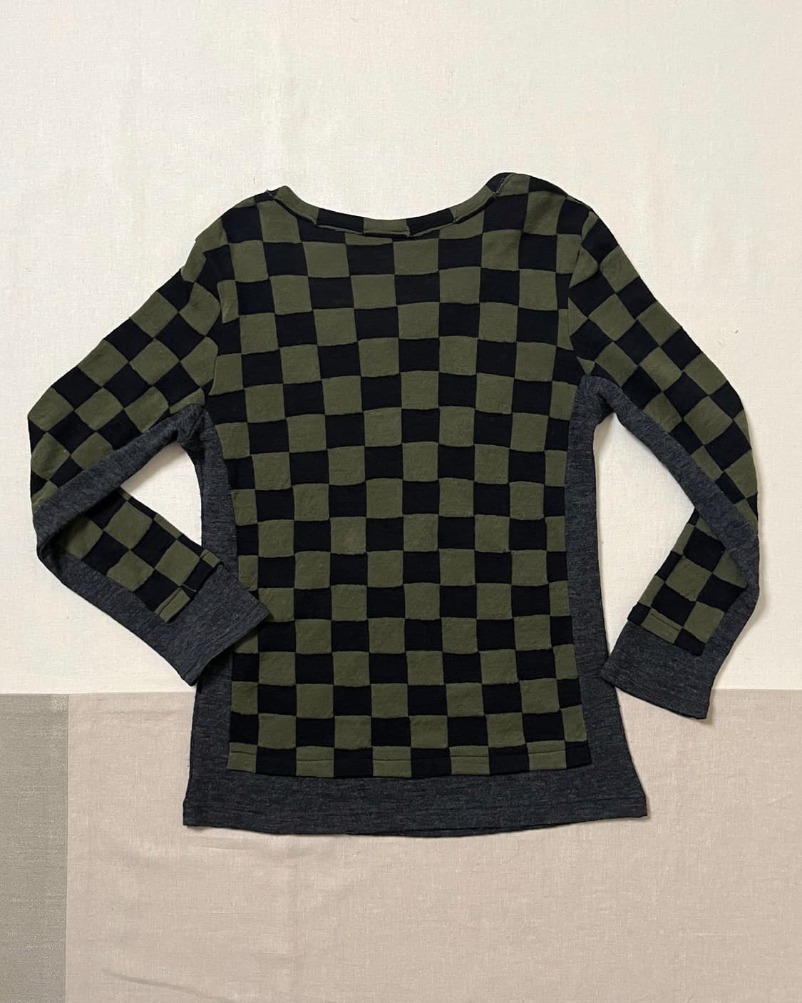 요지야마모토 체커보드 레이어드 니트 Y’s yohji yamamoto 상품이미지5