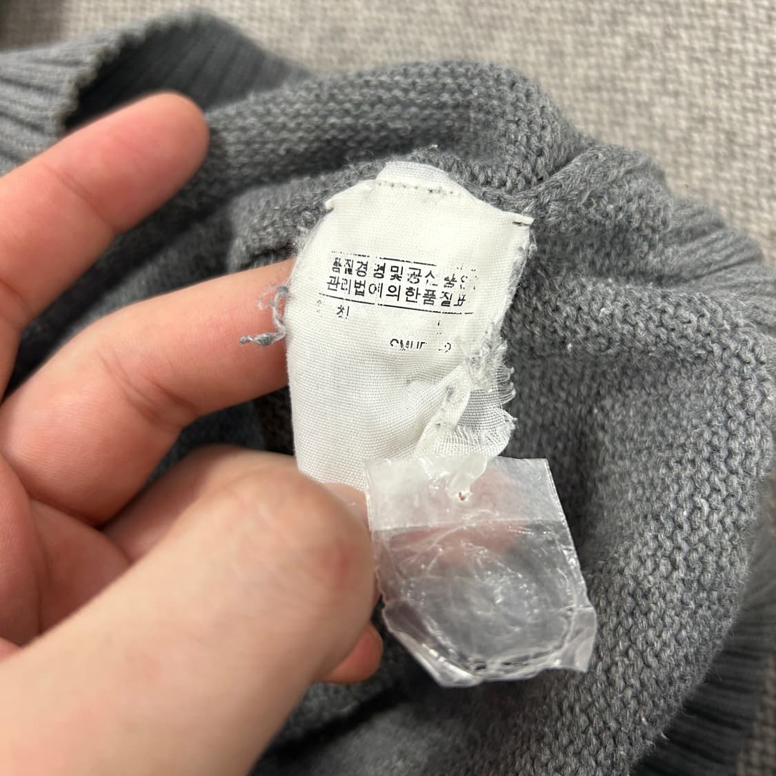 폴로 코튼 버튼업 니트(L) 상품이미지3