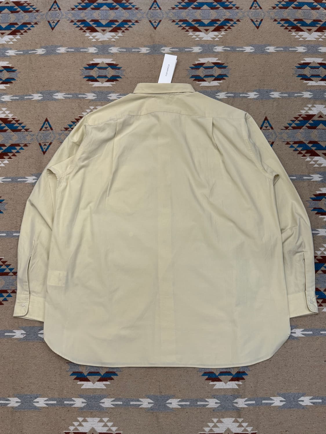 [L][105] 나나미카 래귤러 카라 윈드 셔츠 크림 옐로우 상품이미지6