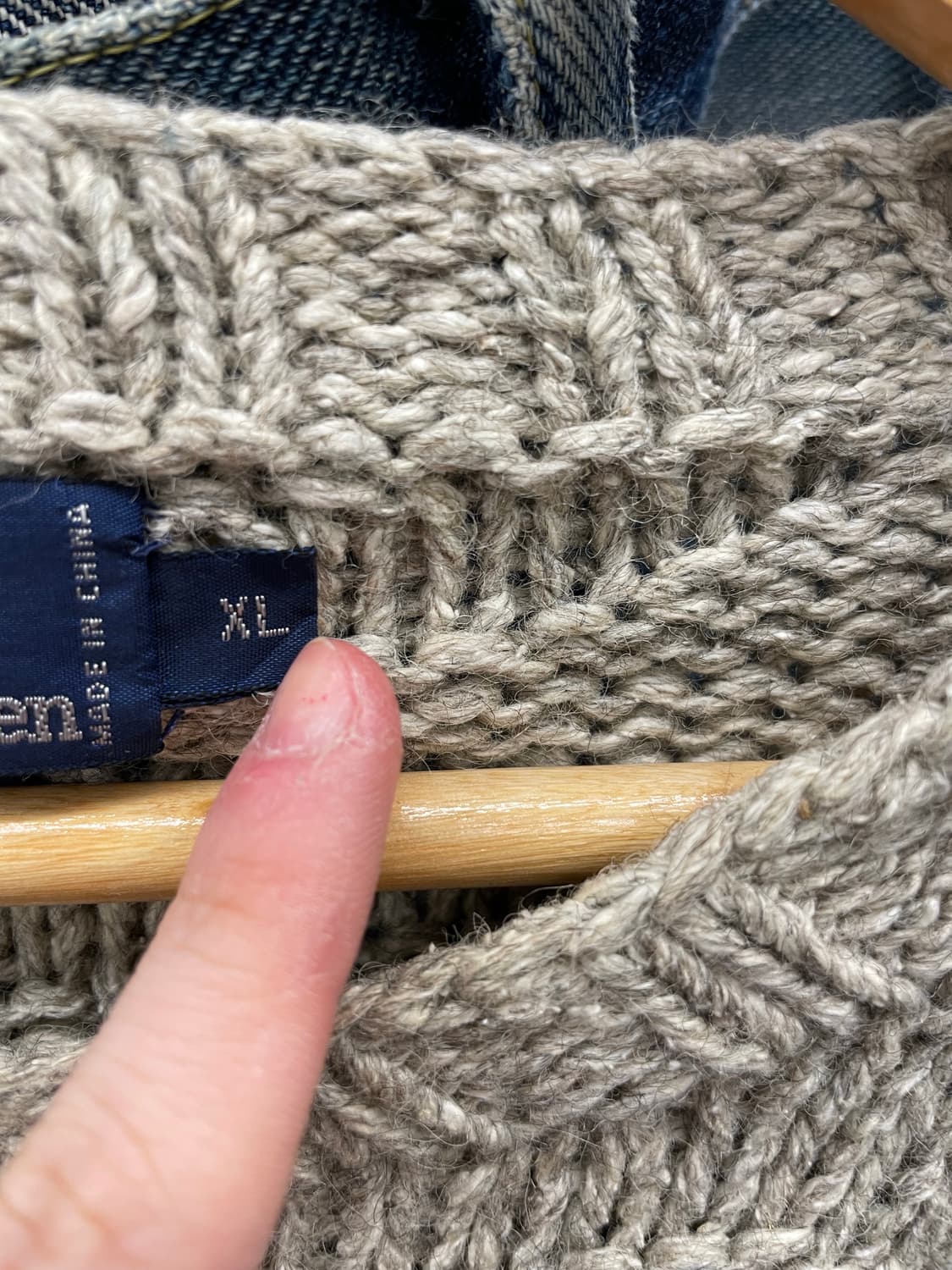 1990s PRL 폴로 랄프로렌 실크 린넨 핸드 니트 상품이미지7