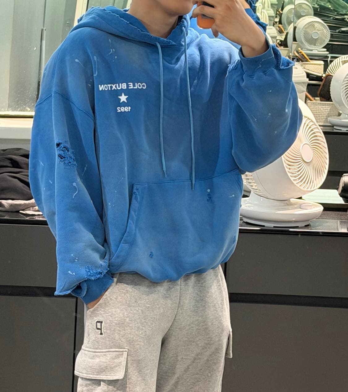 콜 벅스턴 디스트레스드 후디 라지 사이즈  상품이미지4