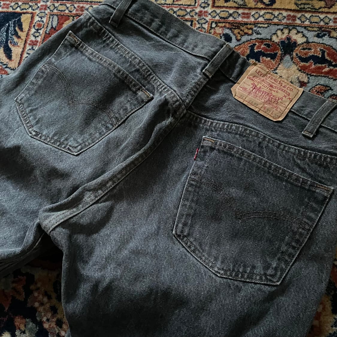 🌊88년 USA Levis 501 black denim pants 상품이미지5