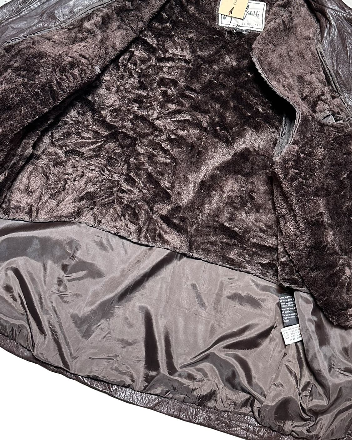 Cougar 헤비 리얼 레더 자켓 코트 상품이미지7