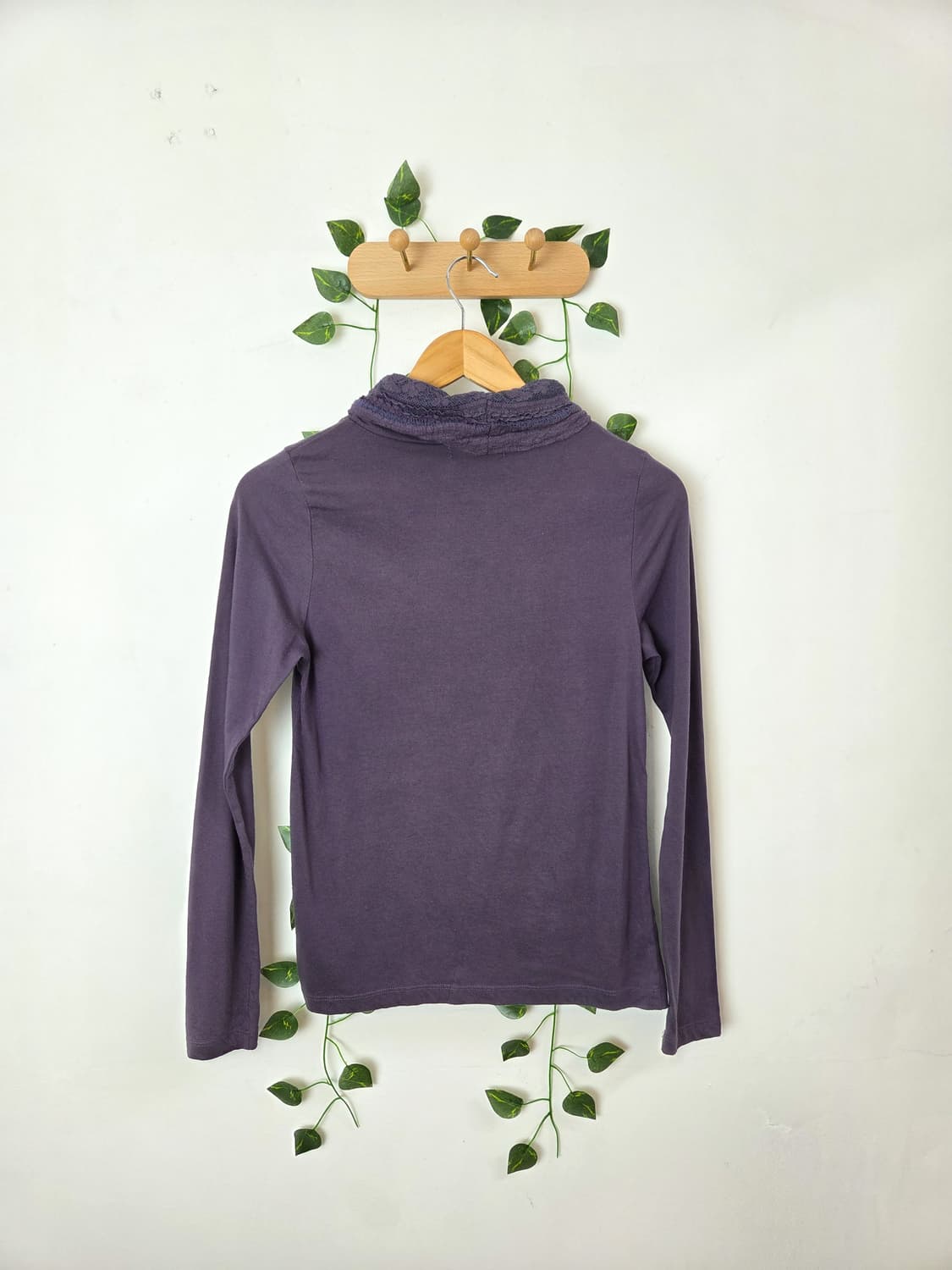 뮤트 보라 목폴라 슬리브 상품이미지4