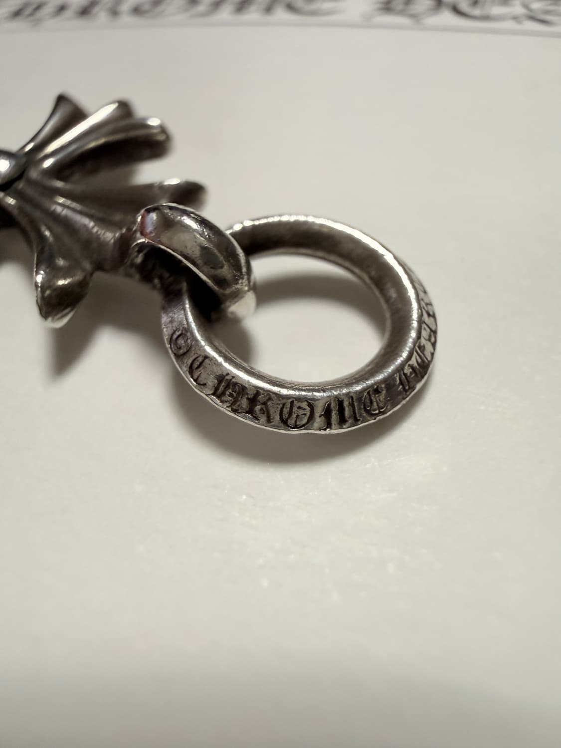 크롬하츠 크로스 참 실버 펜던트 상품이미지3