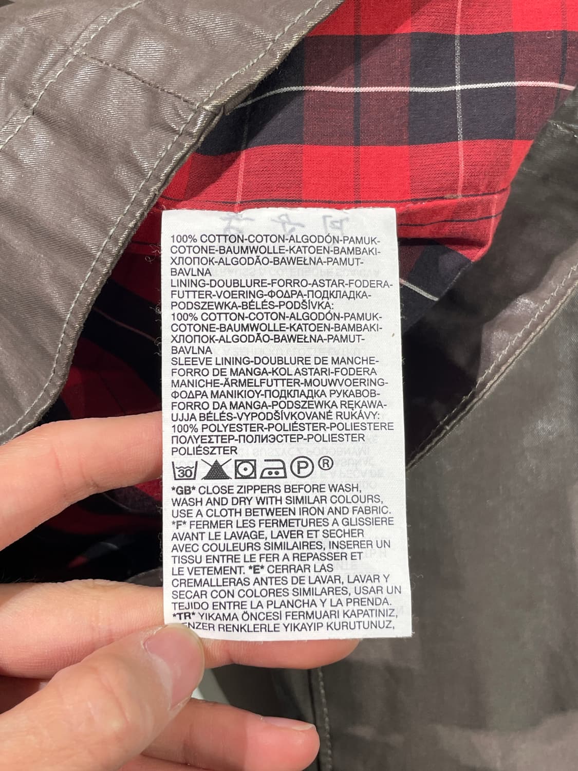 리바이스 레드탭 올리브 바이커 왁스 자켓 상품이미지8