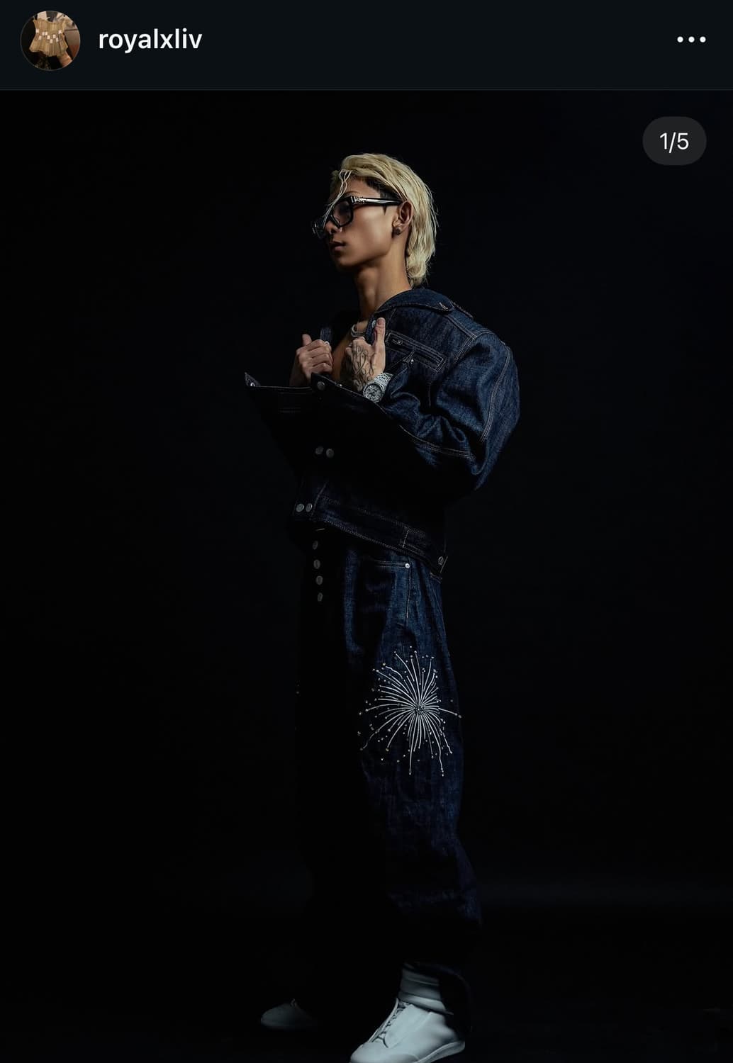 Steepc 파이어워크 데님팬츠 L 상품이미지1