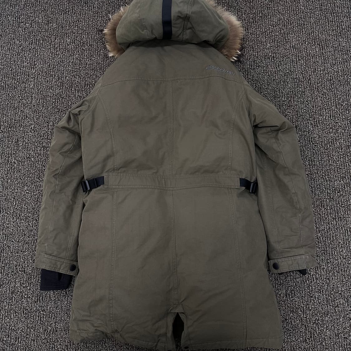 디스커버리 야상 덕다운 롱패딩 점퍼 카키 95(M) 상품이미지4