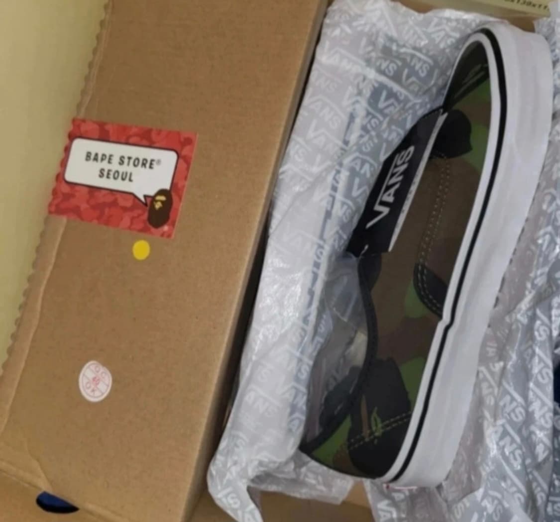 [255]반스 x 베이프 어센틱 44 DX 퍼스트 카모 그린 상품이미지3