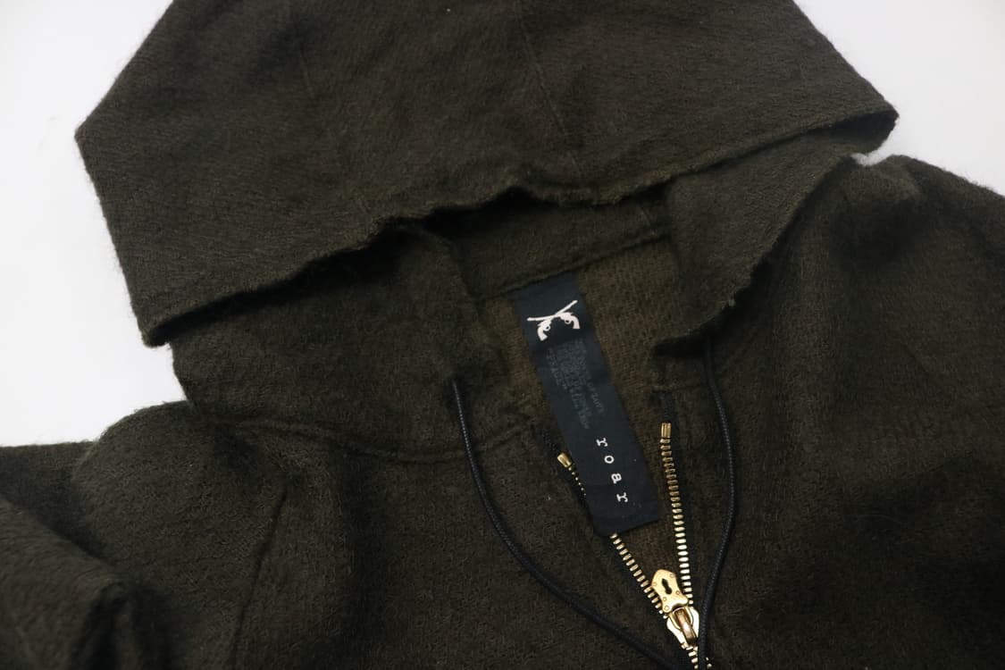 로어 roar 빈티지 앙고라 혼방 다크 브라운 후드 집업 (0) 상품이미지6