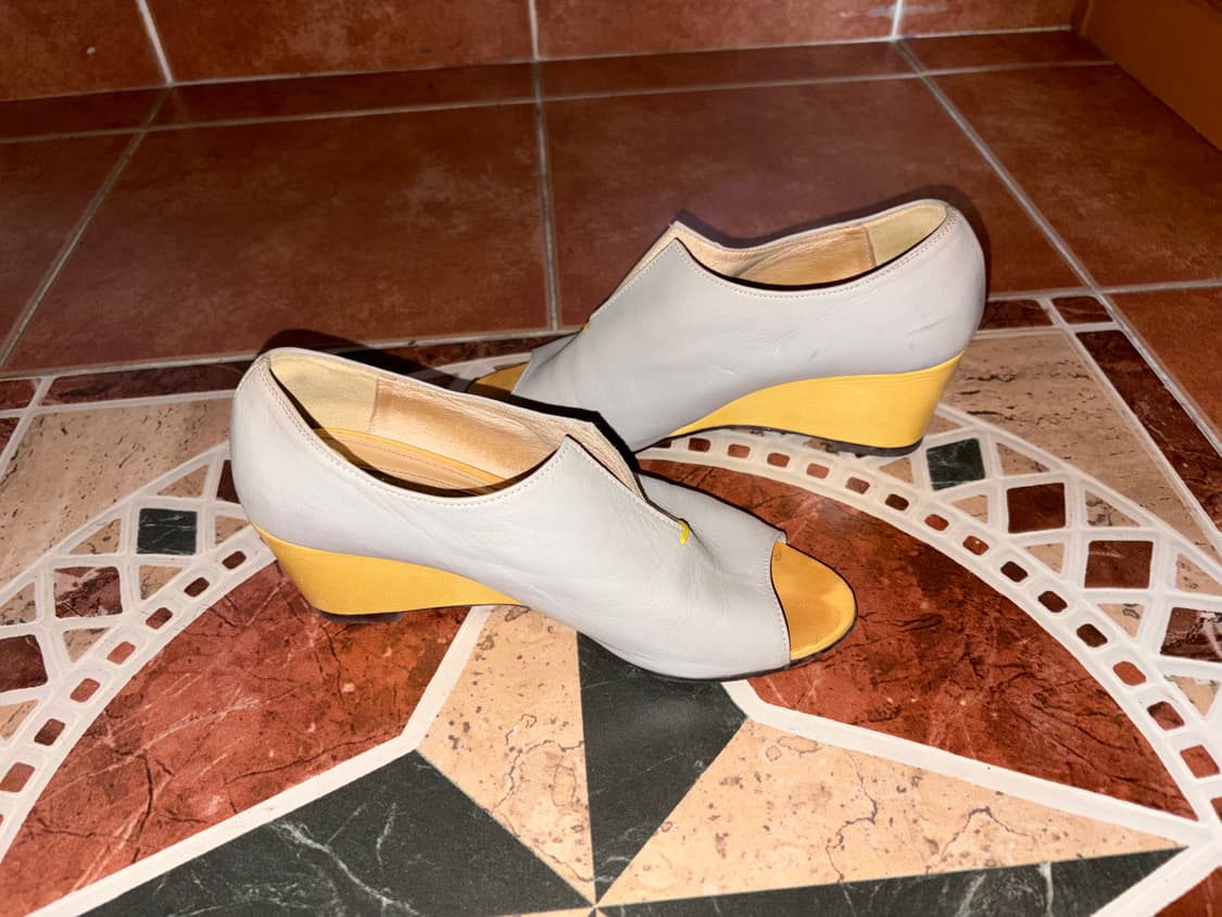 빈티지 웨지힐 토오픈 구두 상품이미지1