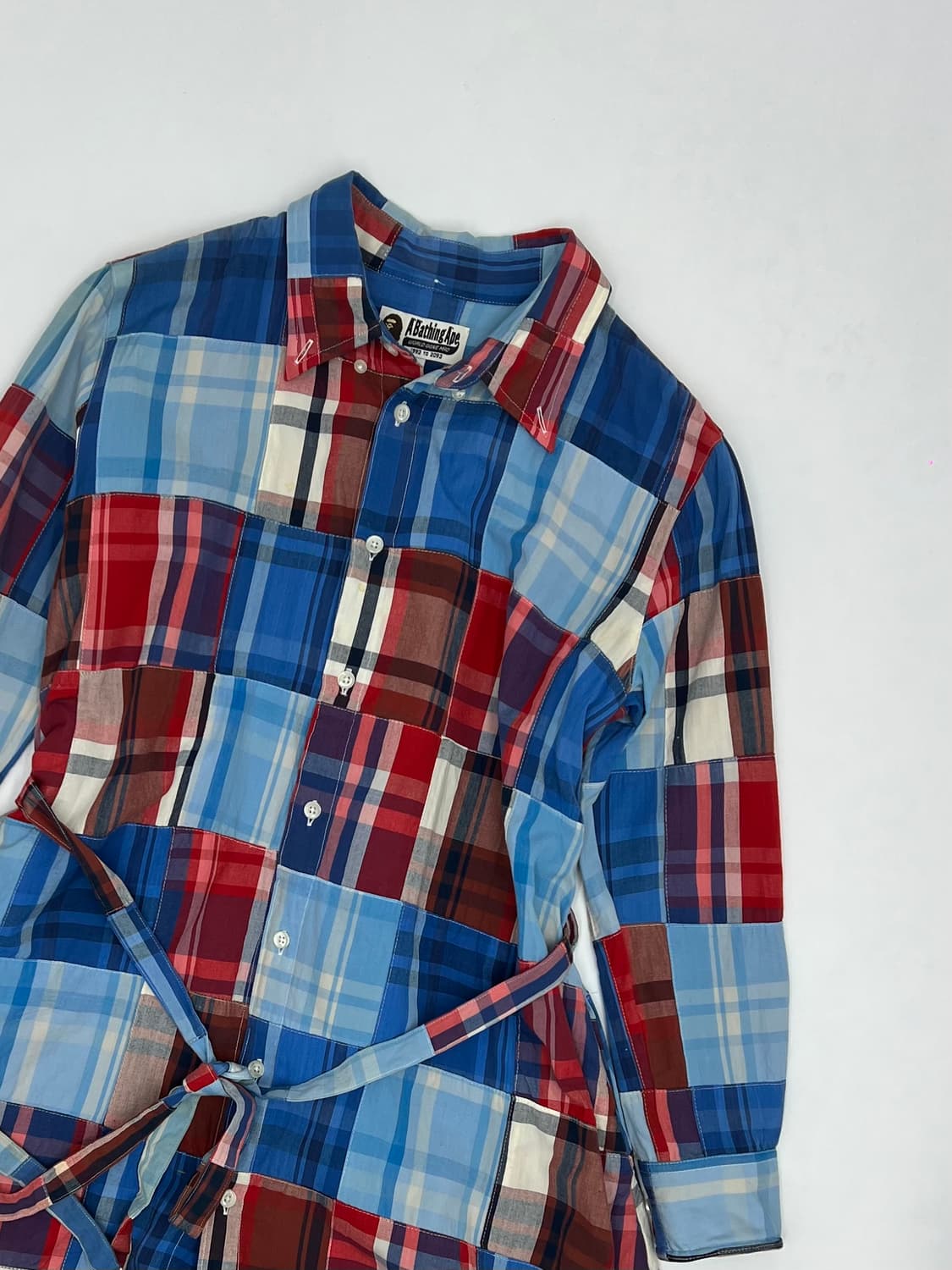 베이프 패치워크 원피스 상품이미지2