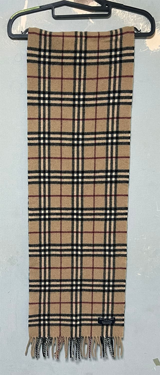 버버리 램스울 롱 목도리 머플러 체크 상태좋음 시그니쳐  상품이미지1