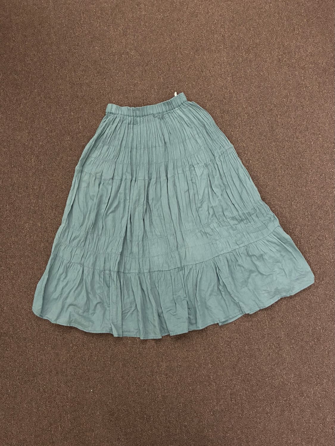 M)Japanese vintage 여성 플리츠 롱스커트 상품이미지7
