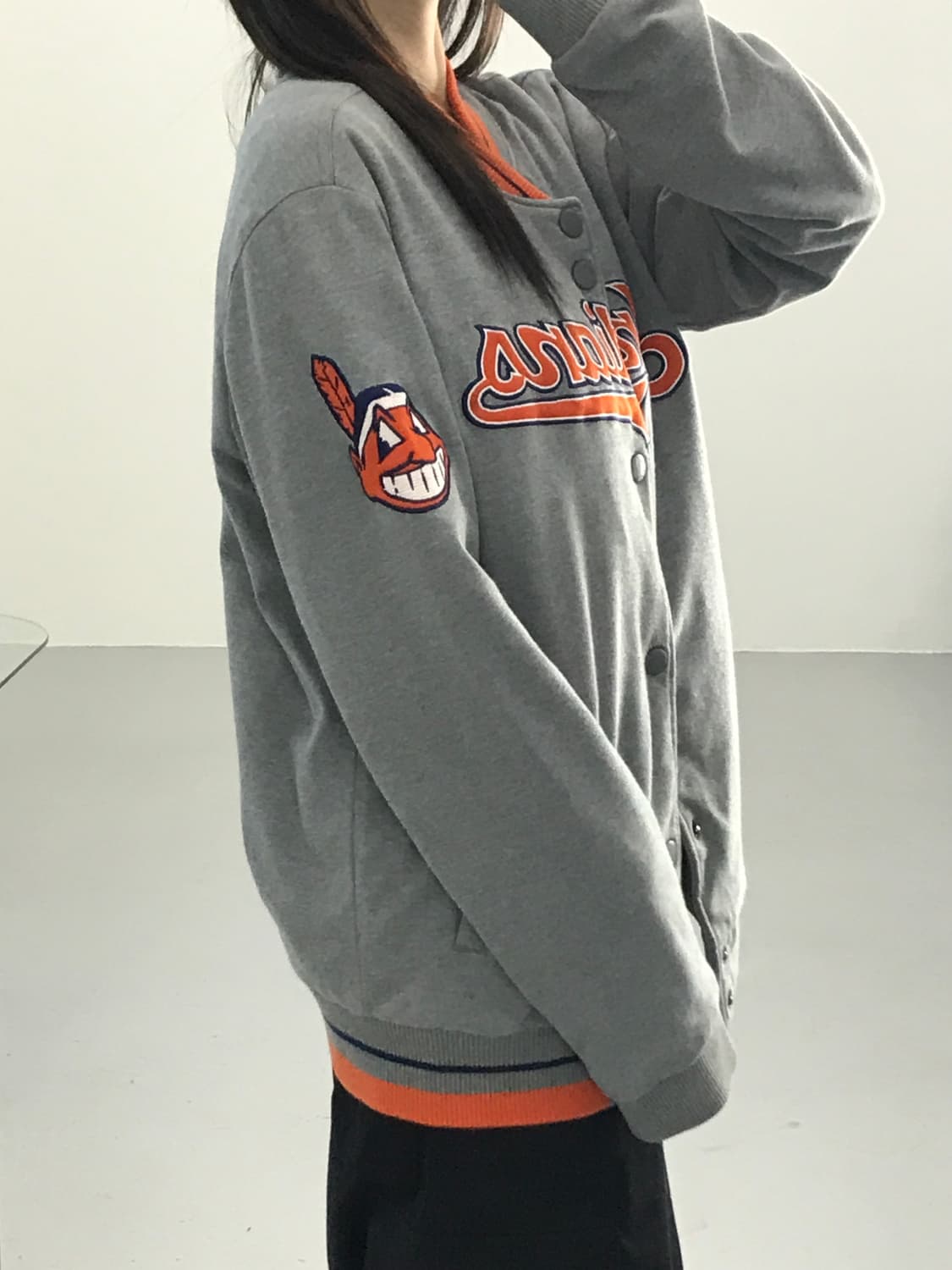 MLB 인디언스 바시티자켓 상품이미지3