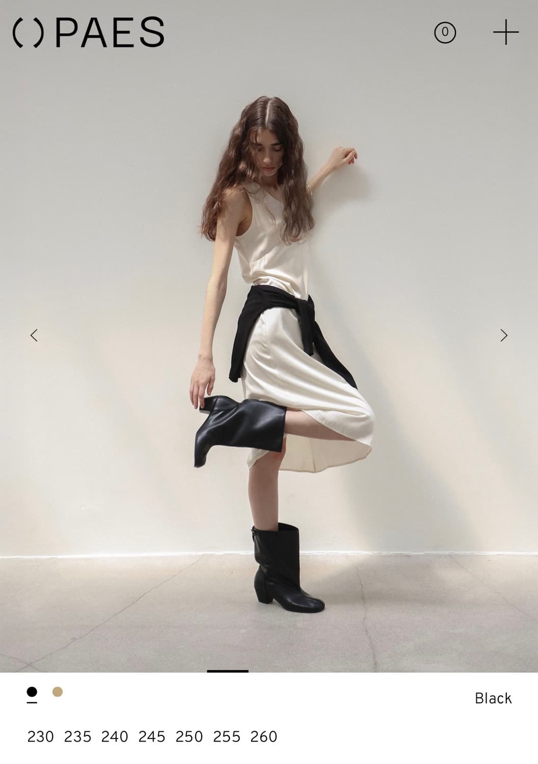 paes 페이즈) Wide Buckle Tabi Boots / Black 상품이미지4