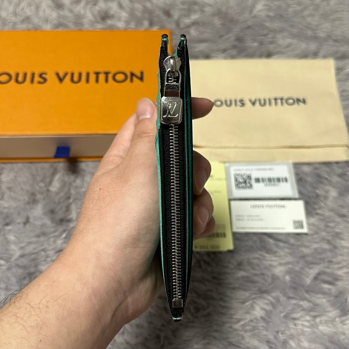 [풀구성] 루이비통 이클립스 카드홀더 지갑 마이애미 그린 상품이미지3