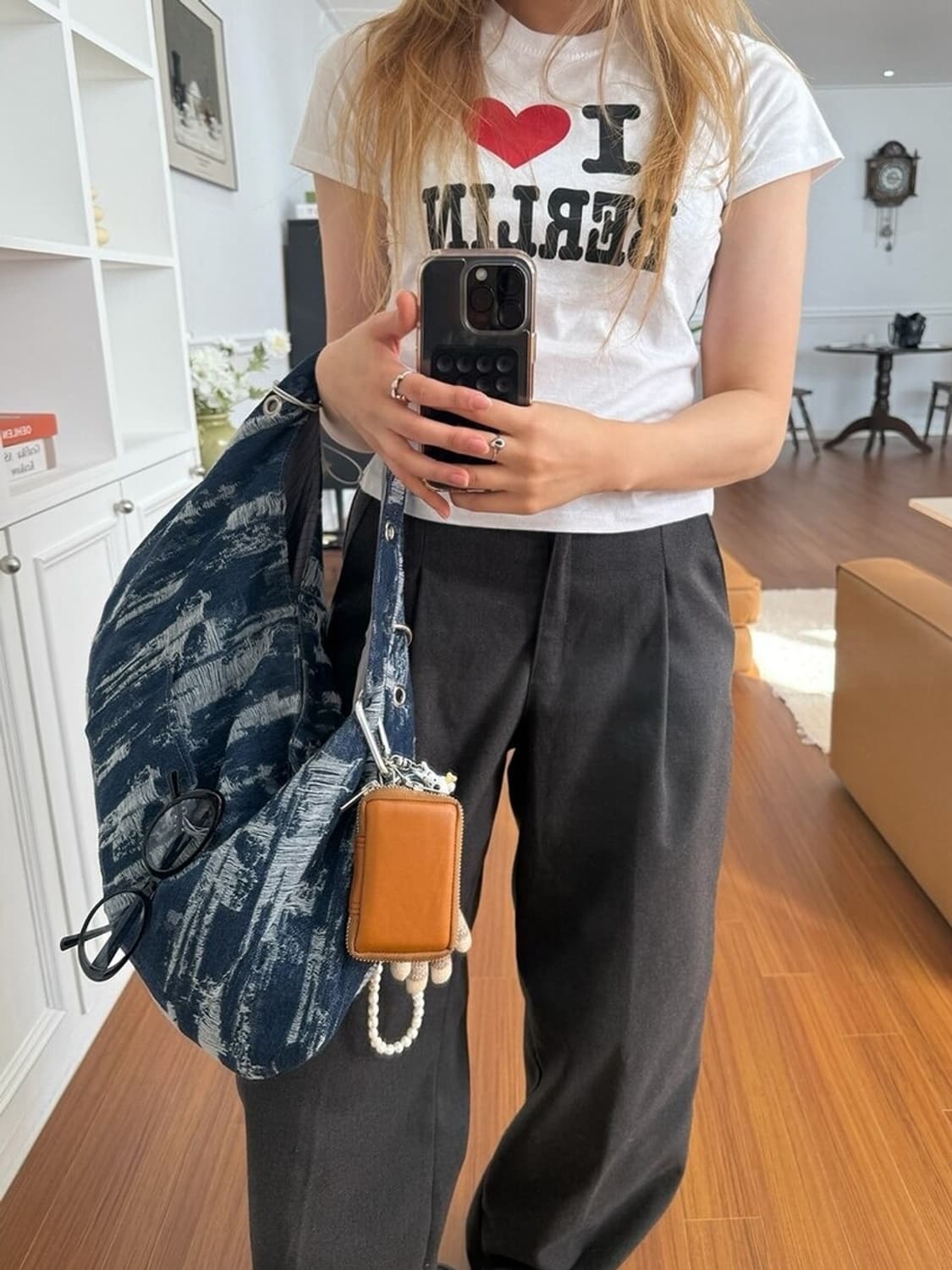 [DEPC/택0] Eyelet denim bag 상품이미지4