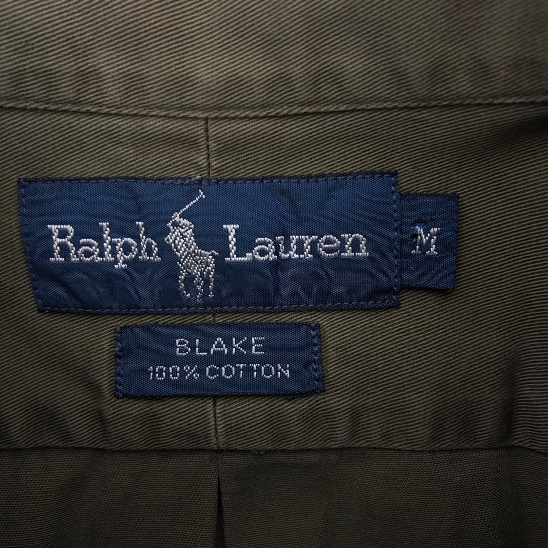 Polo  폴로 랄프로렌 브레이크 코튼 자수 카키 코튼 셔츠 상품이미지4