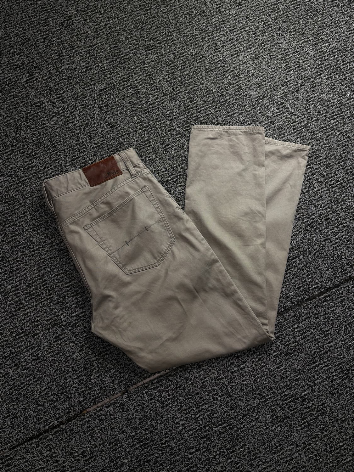 폴로 랄프로렌 포니 가죽 패치로고 아메카지 치노 팬츠 1567 상품이미지1