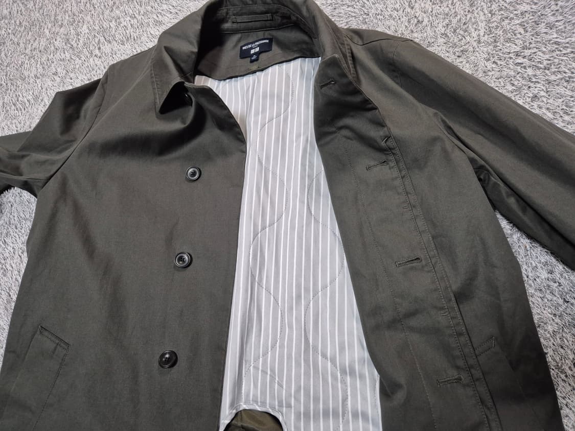 유니클로X이네스 남성 컨버터블 칼라 코트 M 상품이미지6