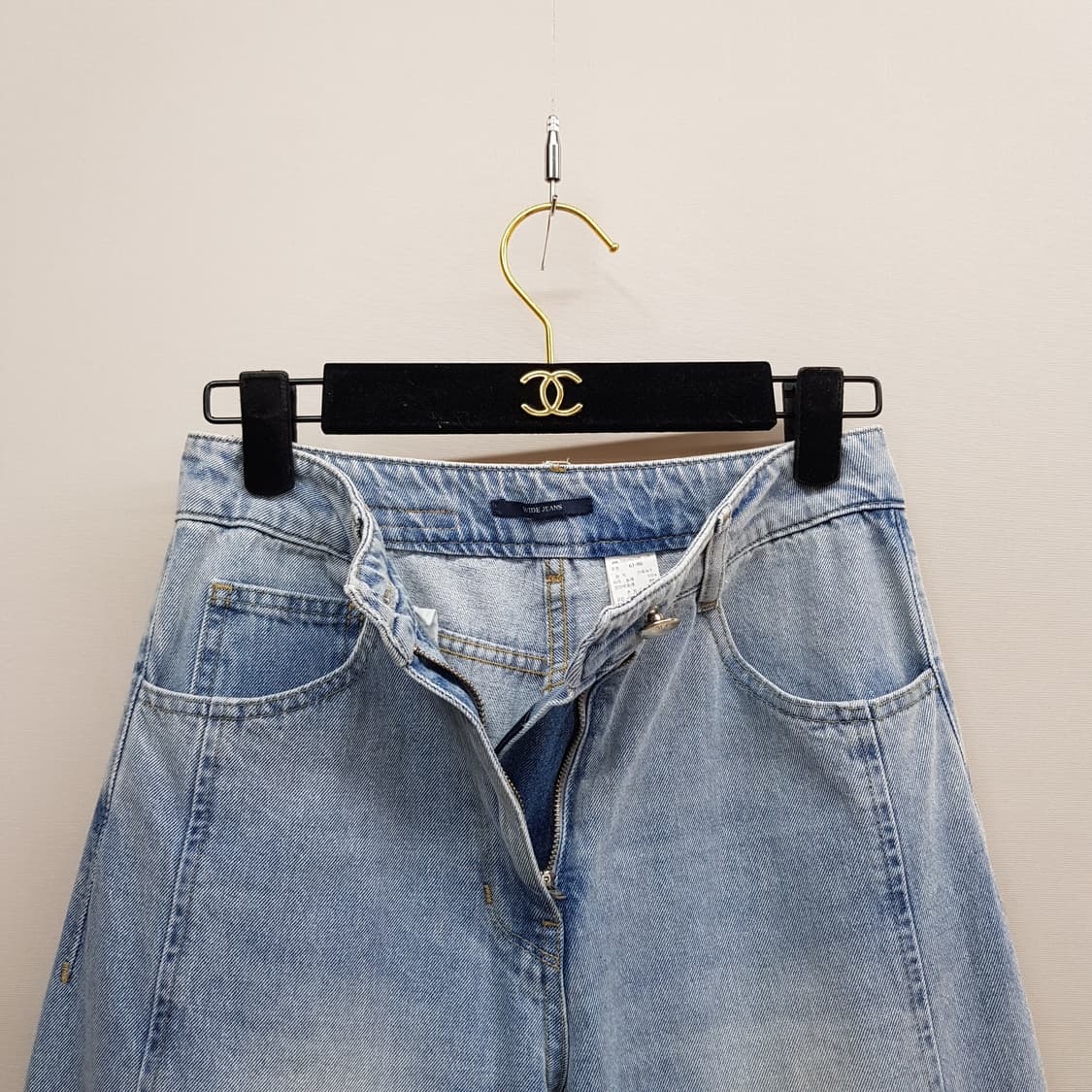 한섬 SJSJ 2025 내추럴 워싱 와이드 데님 팬츠 61-90사이즈 상품이미지3