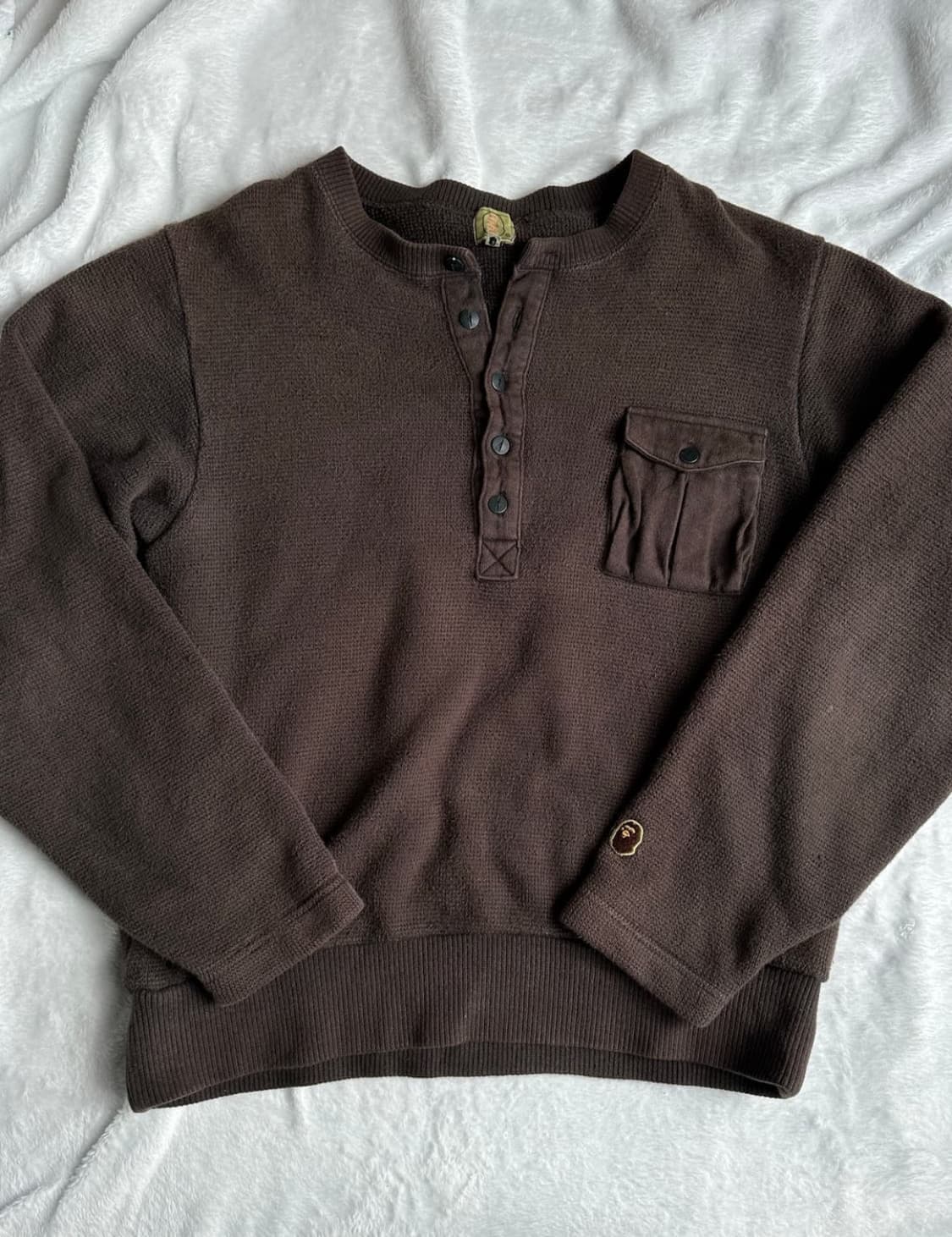 베이프 와플 헨리넥 맨투맨 상품이미지1