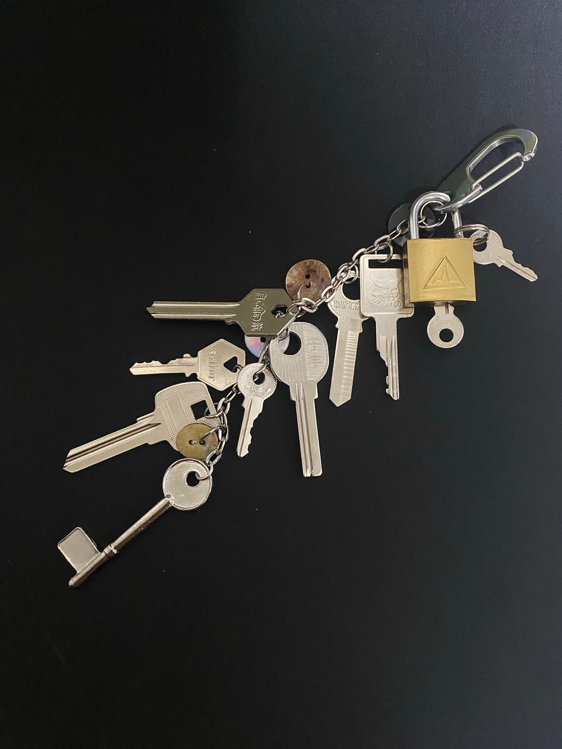 빈티지 키 & 브라스 자물쇠 메탈 키링 상품이미지2